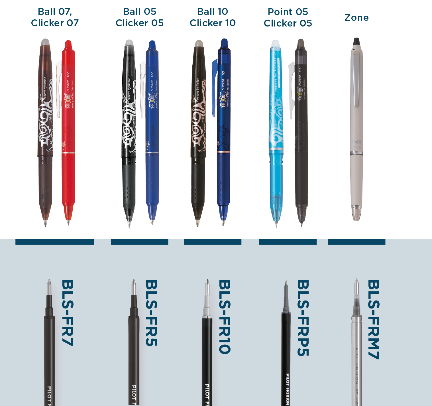 Ricariche Penne A Gel Pilot G2-07 - Nero, 10 Pezzi, Tratto 0.4mm