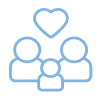 Icon illustrating Pilot's local partnerships supporting community well-being